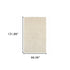 3’ X 5’ Modern Shag Ivory Indoor Area Rug