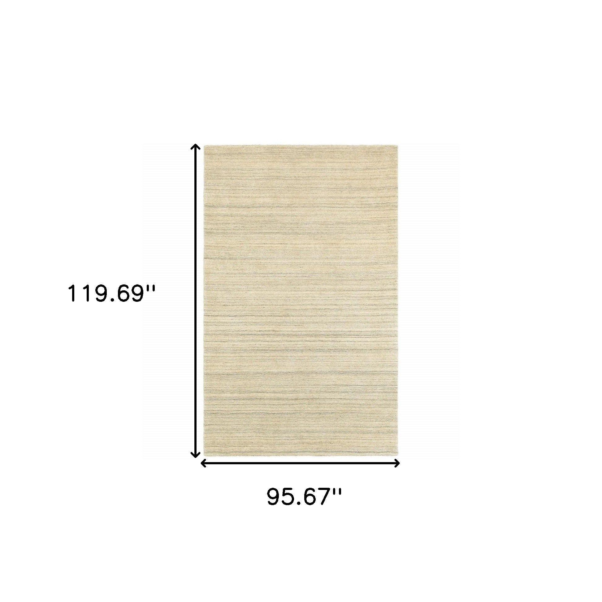 3’ X 8’ Two-Toned Beige And Grayrunner Rug