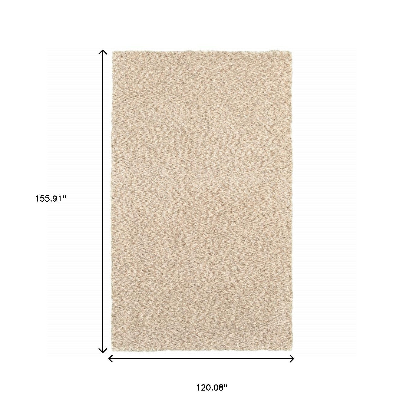 3’ X 5’ Modern Soft Tan Indoor Area Rug