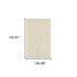 3’ X 5’ Modern Shag Ivory Indoor Area Rug