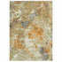 2’ X 8’ Modern Abstract Gold And Beige Indoor Runner Rug