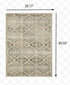 2’ X 8’ Ivory And Gray Floral Trellis Indoor Runner Rug