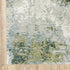 2’ X 8’ Blue And Sage Distressed Waves Indoor Runner Rug