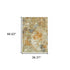 2’ X 8’ Modern Abstract Gold And Beige Indoor Runner Rug