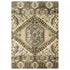 2’ X 8’ Tan And Gold Central Medallion Indoor Runner Rug