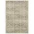 2’ X 8’ Ivory And Gray Floral Trellis Indoor Runner Rug