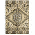 2’ X 8’ Tan And Gold Central Medallion Indoor Runner Rug