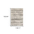 2’ X 8’ Ivory And Black Eclectic Patterns Indoor Runner Rug