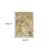 2’ X 8’ Modern Abstract Gold And Beige Indoor Runner Rug