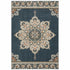 2’ X 7’ Blue And Beige Floral Medallion Indoor Runner Rug