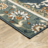 2’ X 7’ Blue And Beige Floral Medallion Indoor Runner Rug