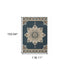 2’ X 7’ Blue And Beige Floral Medallion Indoor Runner Rug