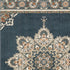 2’ X 7’ Blue And Beige Floral Medallion Indoor Runner Rug