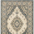 10’ X 13’ Vintage Beige And Blue Indoor Area Rug