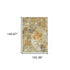 2’ X 8’ Modern Abstract Gold And Beige Indoor Runner Rug