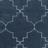 2’ X 8’ Blue And Ivory Trellis Indoor Runner Rug