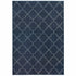 2’ X 8’ Blue And Ivory Trellis Indoor Runner Rug