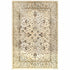 2’ X 8’ Ivory And Gold Distressed Indoor Runner Rug