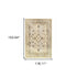 2’ X 8’ Ivory And Gold Distressed Indoor Runner Rug