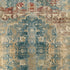 2’ X 8’ Sand And Blue Distressed Indoor Runner Rug