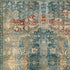 2’ X 8’ Sand And Blue Distressed Indoor Runner Rug