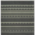 8' Black Ivory Machine Woven Geometric Indoor Runner Rug