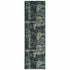 6' X 9' Black Ivory Machine Woven Abstract Indoor Area Rug