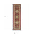 8' Red Ivory Machine Woven Oriental Indoor Runner Rug