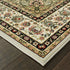 6' X 9' Ivory Beige Machine Woven Oriental Indoor Area Rug