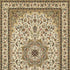 9' X 12' Ivory Beige Machine Woven Oriental Indoor Area Rug