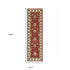 8' Red Ivory Machine Woven Floral Oriental Indoor Runner Rug