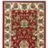 8' Red Ivory Machine Woven Floral Oriental Indoor Runner Rug