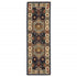 7' X 10' Blue Ivory Machine Woven Medallion Indoor Area Rug