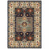 2' X 3' Blue Ivory Machine Woven Medallion Indoor Area Rug