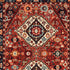 2' X 3' Red Blue Machine Woven Oriental Indoor Area Rug