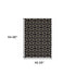 8' Black Ivory Machine Woven Geometric Diamonds Indoor Runner Rug