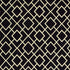 8' Black Ivory Machine Woven Geometric Diamonds Indoor Runner Rug