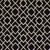 8' Black Ivory Machine Woven Geometric Diamonds Indoor Runner Rug