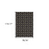 8' Black Ivory Machine Woven Geometric Diamonds Indoor Runner Rug