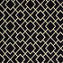 8' Black Ivory Machine Woven Geometric Diamonds Indoor Runner Rug