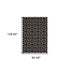 8' Black Ivory Machine Woven Geometric Diamonds Indoor Runner Rug