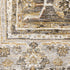 7' X 10' Beige Grey Machine Woven Oriental Indoor Arean Rug