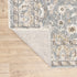 2' X 3' Blue Ivory Machine Woven Floral Oriental Indoor Area Rug