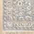 7' X 10' Blue Ivory Machine Woven Floral Oriental Indoor Area Rug