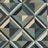 1' X 3' Blue Grey Machine Woven Geometric Indoor Area Rug