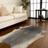 6' X 7' Gray Natural Cowhide Area Rug