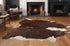 6' X 7' Brown And White Natural Cowhide Area Rug