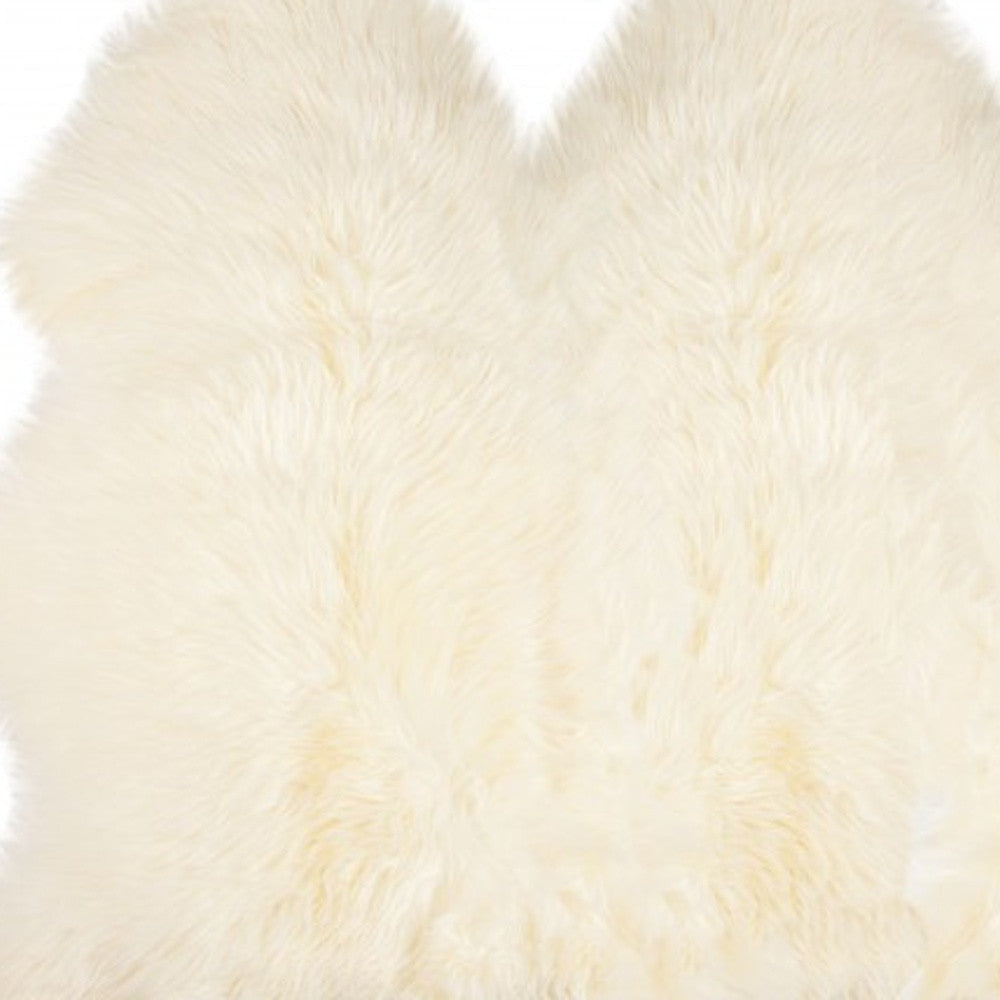 3' X 5' Trio Natural Sheepskin Area Rug