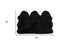 3' X 5' Black Natural Sheepskin Area Rug