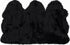 3' X 5' Black Natural Sheepskin Area Rug